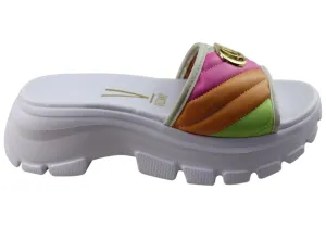 Vizzano Queen Womens Comfortable Platform Fashion Slides Sandals