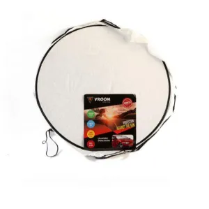 Vroom Front Sun Shade Collapsible Metal Ring 150X82Cm