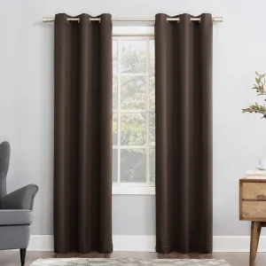 Wayfair Basics Blackout Grommet Curtain Panel Wayfair Basics® Curtain Color: Cocoa Size per Panel: 40" W x 84" L