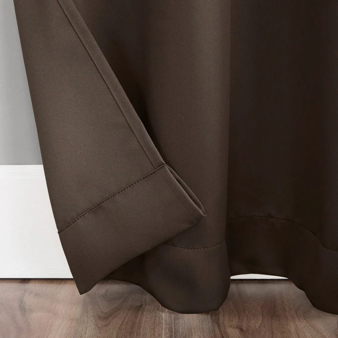 Wayfair Basics Blackout Grommet Curtain Panel Wayfair Basics® Curtain Color: Cocoa Size per Panel: 40" W x 84" L