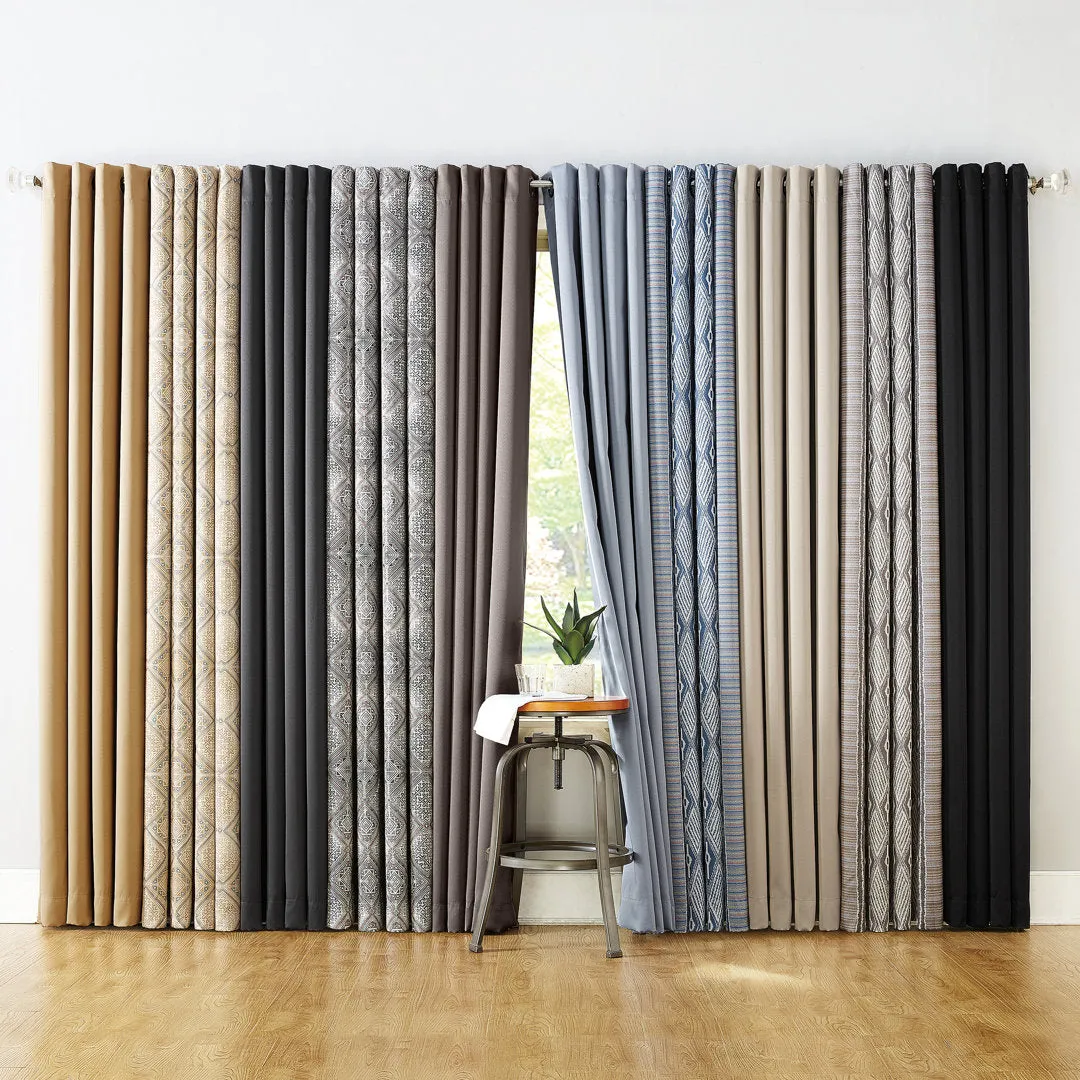 Wayfair Basics Blackout Grommet Curtain Panel Wayfair Basics® Curtain Color: Cocoa Size per Panel: 40" W x 84" L