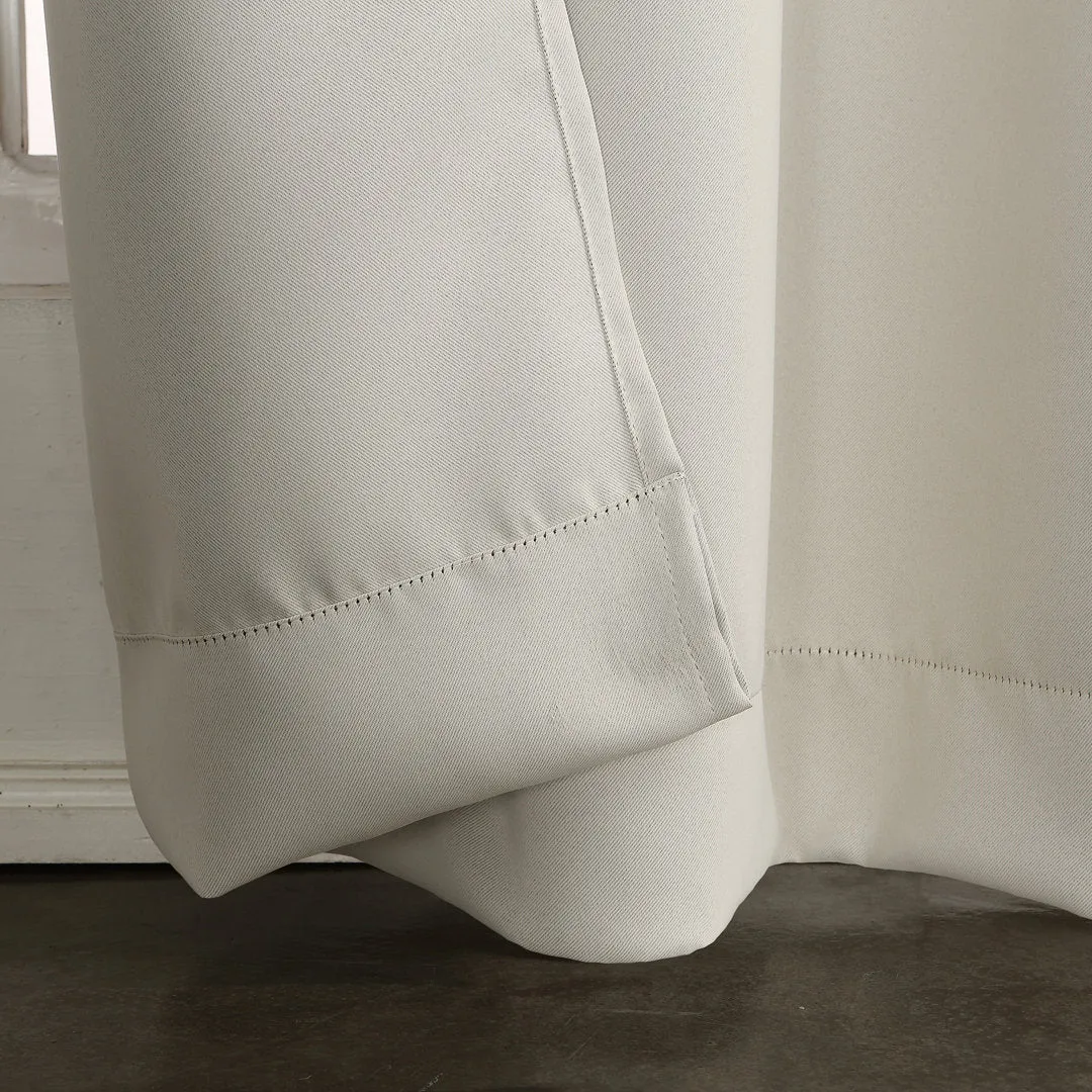 Wayfair Basics Blackout Grommet Curtain Panel Wayfair Basics® Curtain Color: Pearl Size per Panel: 40" W x 63" L