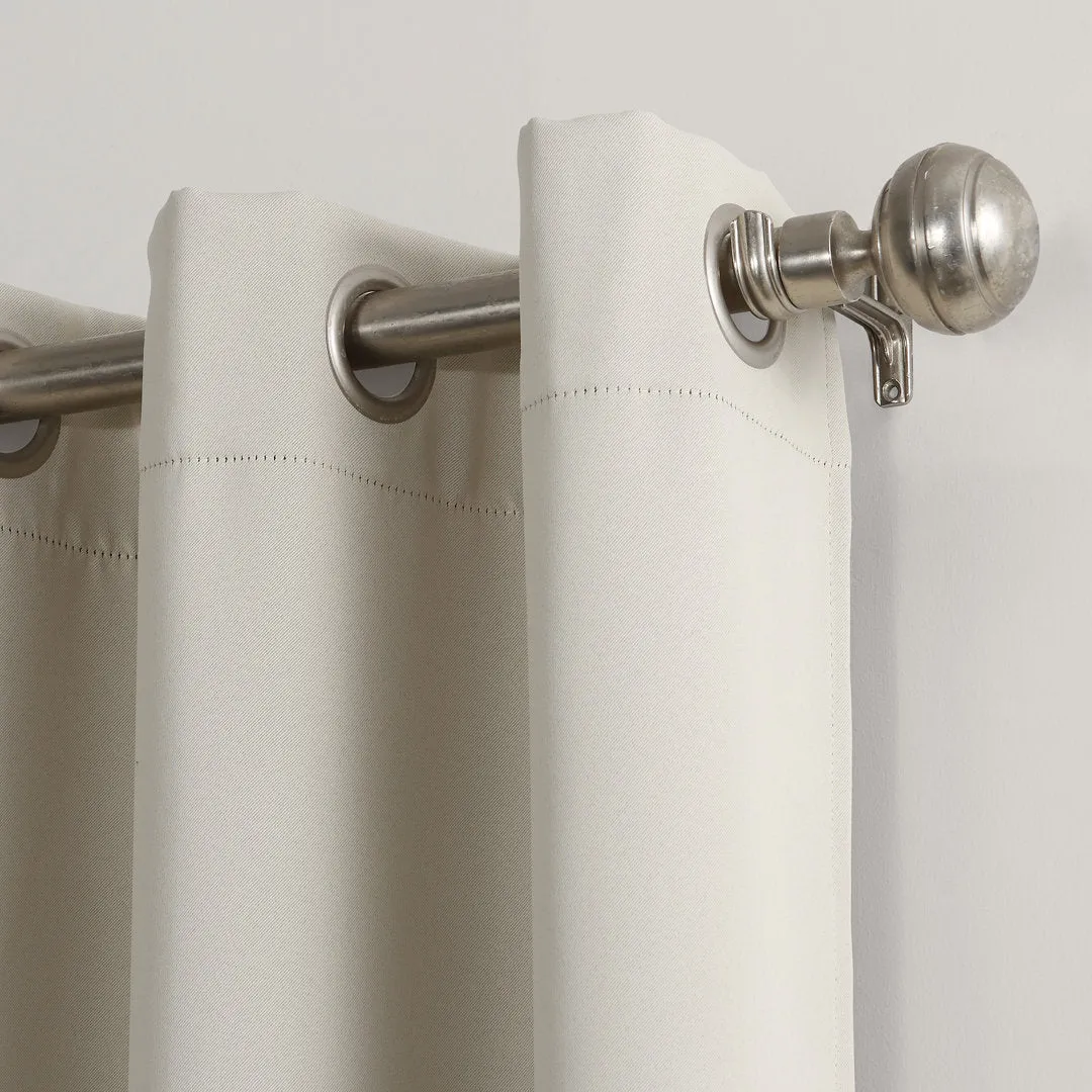 Wayfair Basics Blackout Grommet Curtain Panel Wayfair Basics® Curtain Color: Pearl Size per Panel: 40" W x 63" L