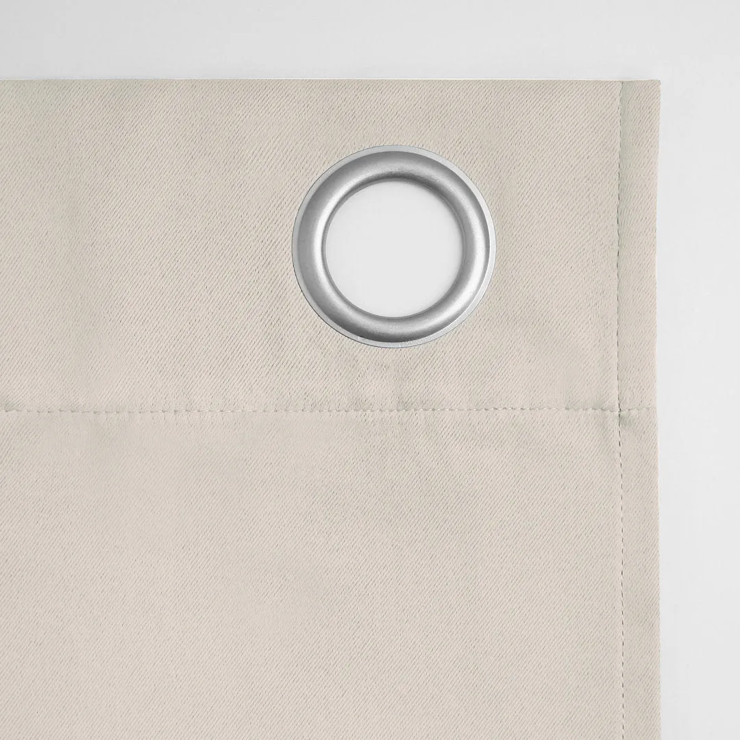 Wayfair Basics Blackout Grommet Curtain Panel Wayfair Basics® Curtain Color: Pearl Size per Panel: 40" W x 63" L