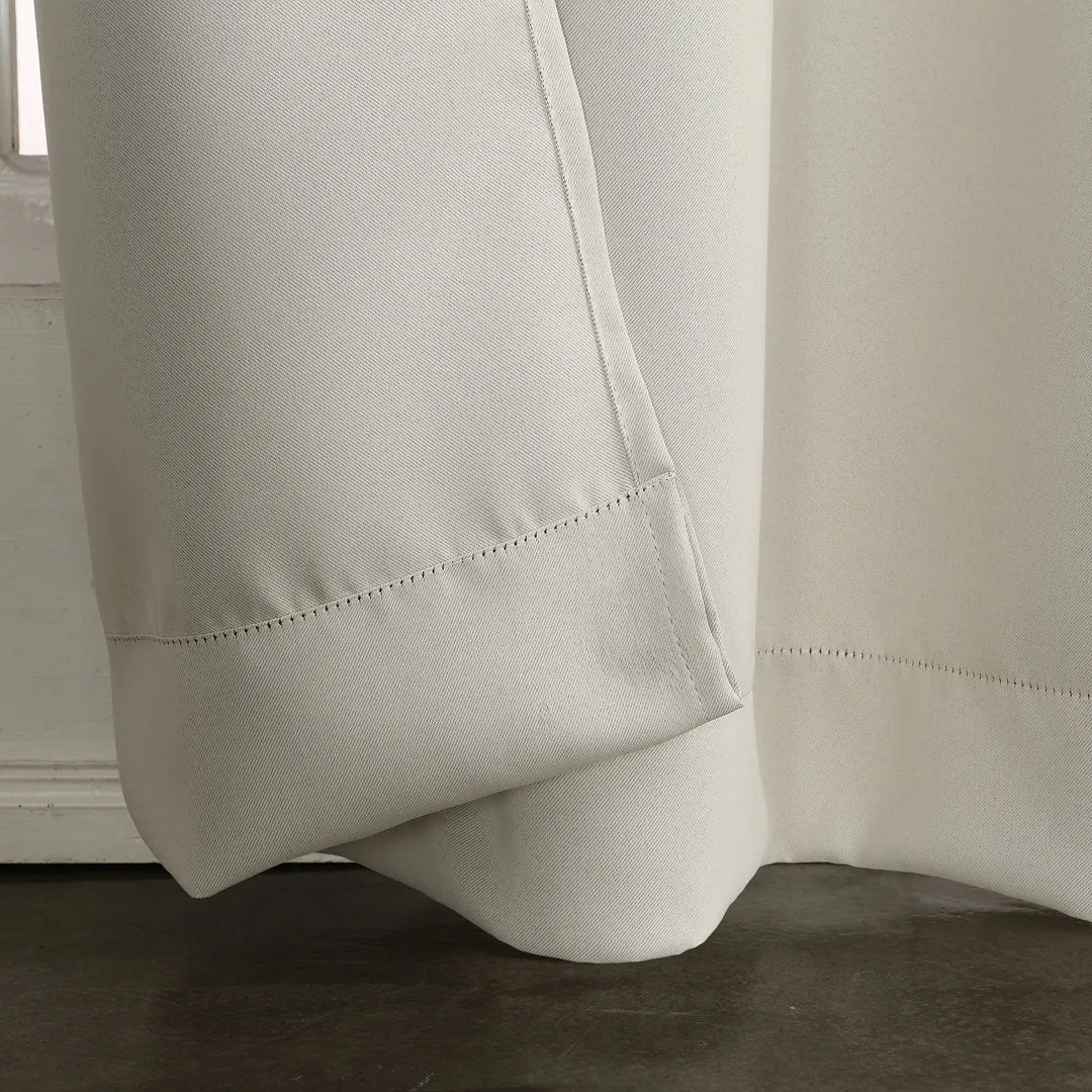 Wayfair Basics Blackout Grommet Curtain Panel Wayfair Basics® Curtain Color: Pearl Size per Panel: 40" W x 63" L