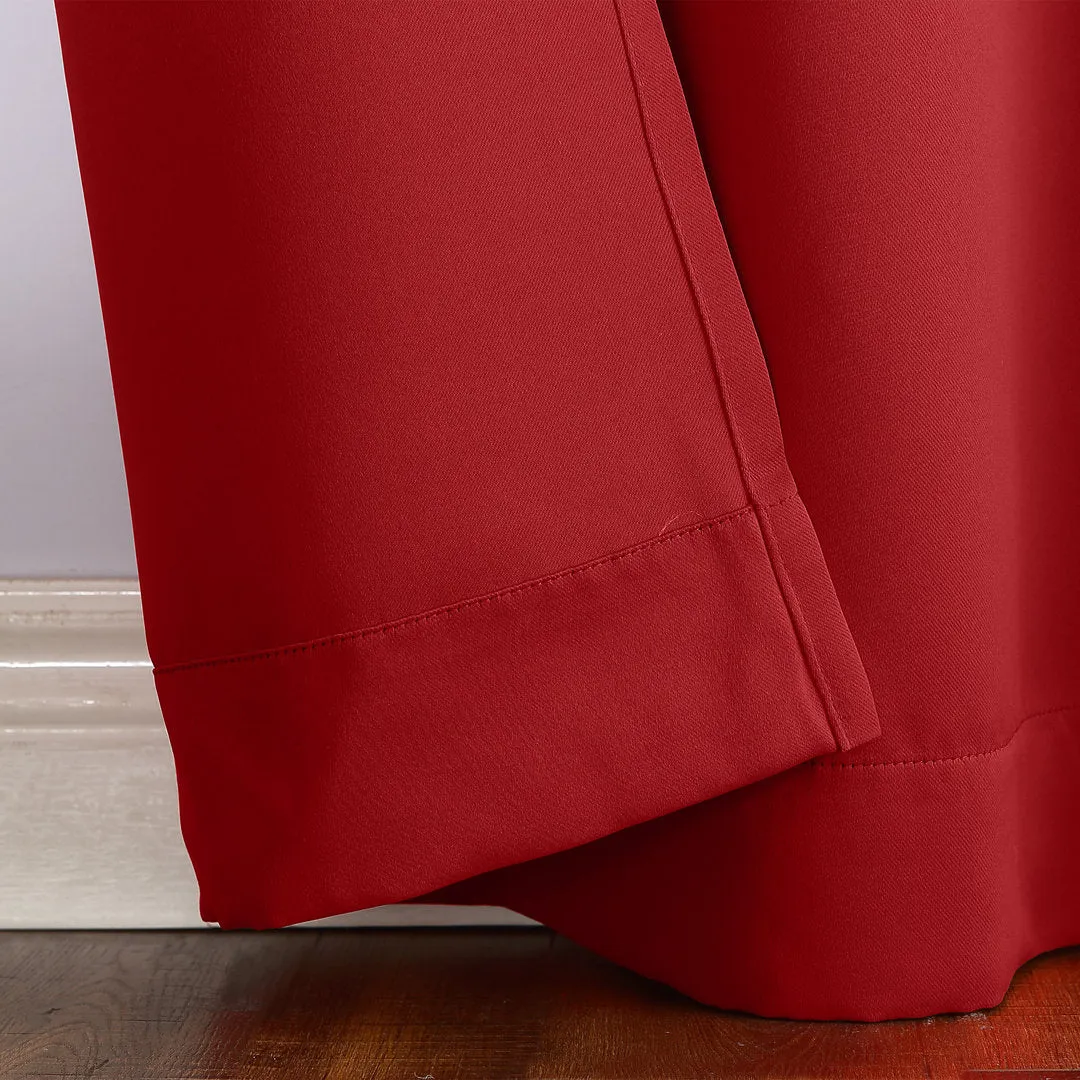 Wayfair Basics Blackout Grommet Curtain Panel Wayfair Basics® Curtain Color: Red Size per Panel: 54" W x 95" L