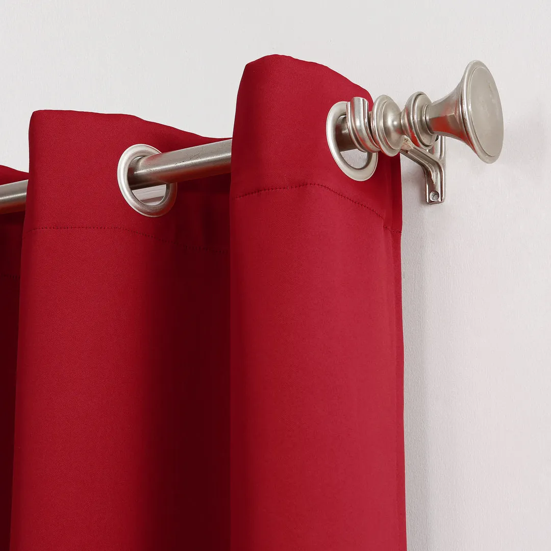 Wayfair Basics Blackout Grommet Curtain Panel Wayfair Basics® Curtain Color: Red Size per Panel: 54" W x 95" L
