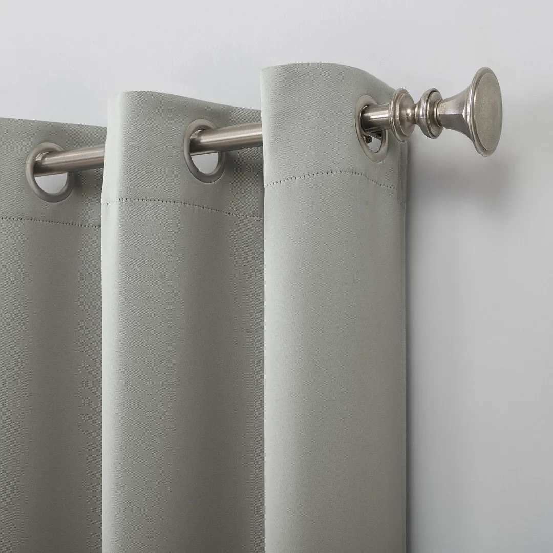 Wayfair Basics Blackout Grommet Curtain Panel Wayfair Basics® Curtain Color: Silver Gray Size per Panel: 54" W x 84" L