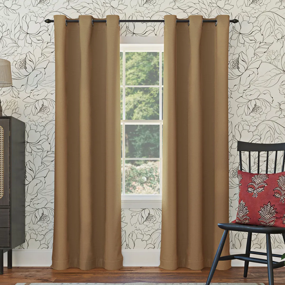 Wayfair Basics Blackout Grommet Curtain Panel Wayfair Basics® Curtain Color: Taupe Size per Panel: 40" W x 108" L