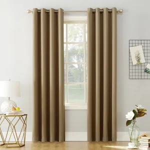 Wayfair Basics Blackout Grommet Curtain Panel Wayfair Basics® Curtain Color: Taupe Size per Panel: 40" W x 108" L