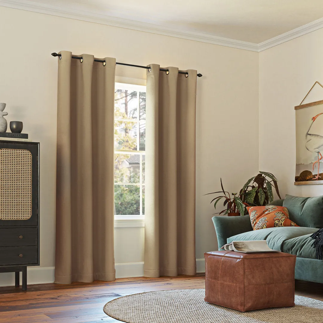 Wayfair Basics Blackout Grommet Curtain Panel Wayfair Basics® Curtain Color: Taupe Size per Panel: 40" W x 108" L