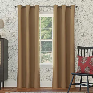 Wayfair Basics Blackout Grommet Curtain Panel Wayfair Basics® Curtain Color: Taupe Size per Panel: 40" W x 95" L