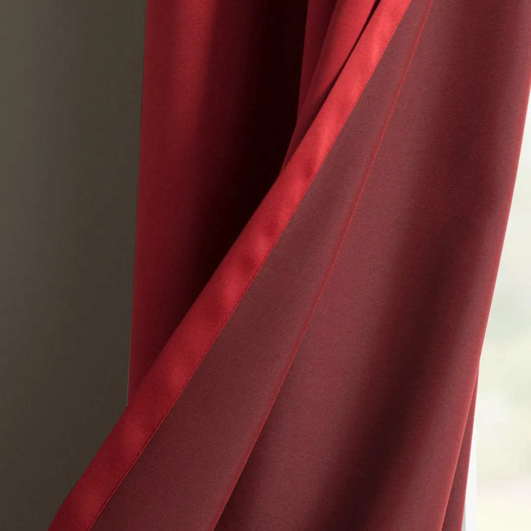 Wayfair Basics Room Darkening Grommet Curtain Panel Wayfair Basics® Curtain Color: Brick Size per Panel: 54" W x 54" L