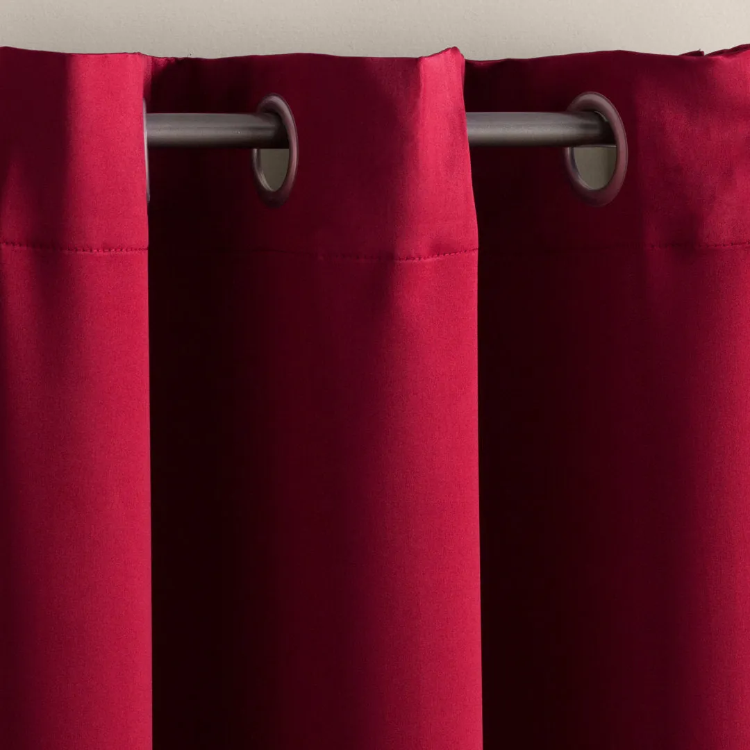 Wayfair Basics Room Darkening Grommet Curtain Panel Wayfair Basics® Curtain Color: Brick Size per Panel: 54" W x 54" L