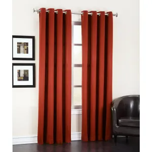 Wayfair Basics Room Darkening Grommet Curtain Panel Wayfair Basics® Curtain Color: Brick Size per Panel: 54" W x 54" L