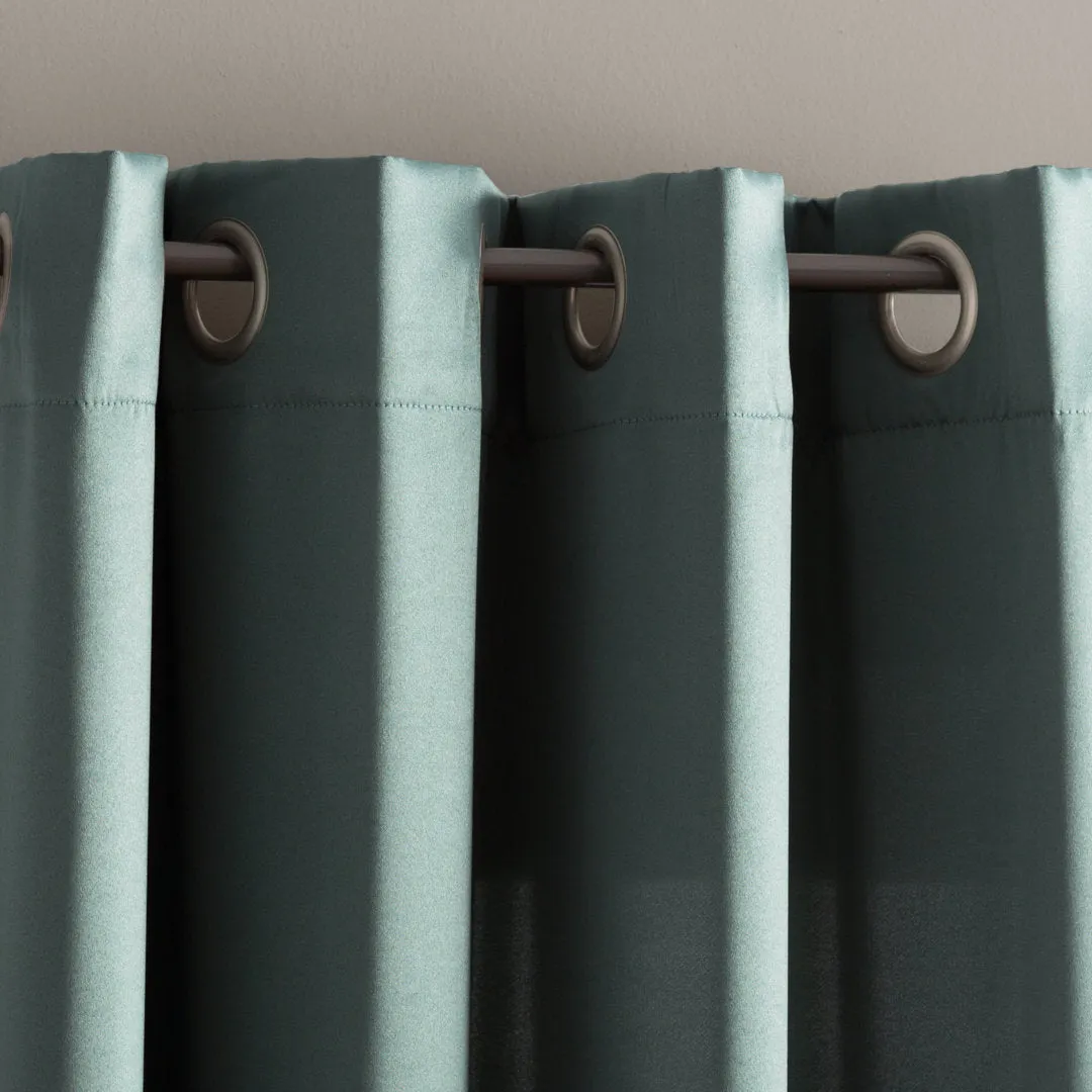 Wayfair Basics Room Darkening Grommet Curtain Panel Wayfair Basics® Curtain Color: Everglade Size per Panel: 54" W x 63" L
