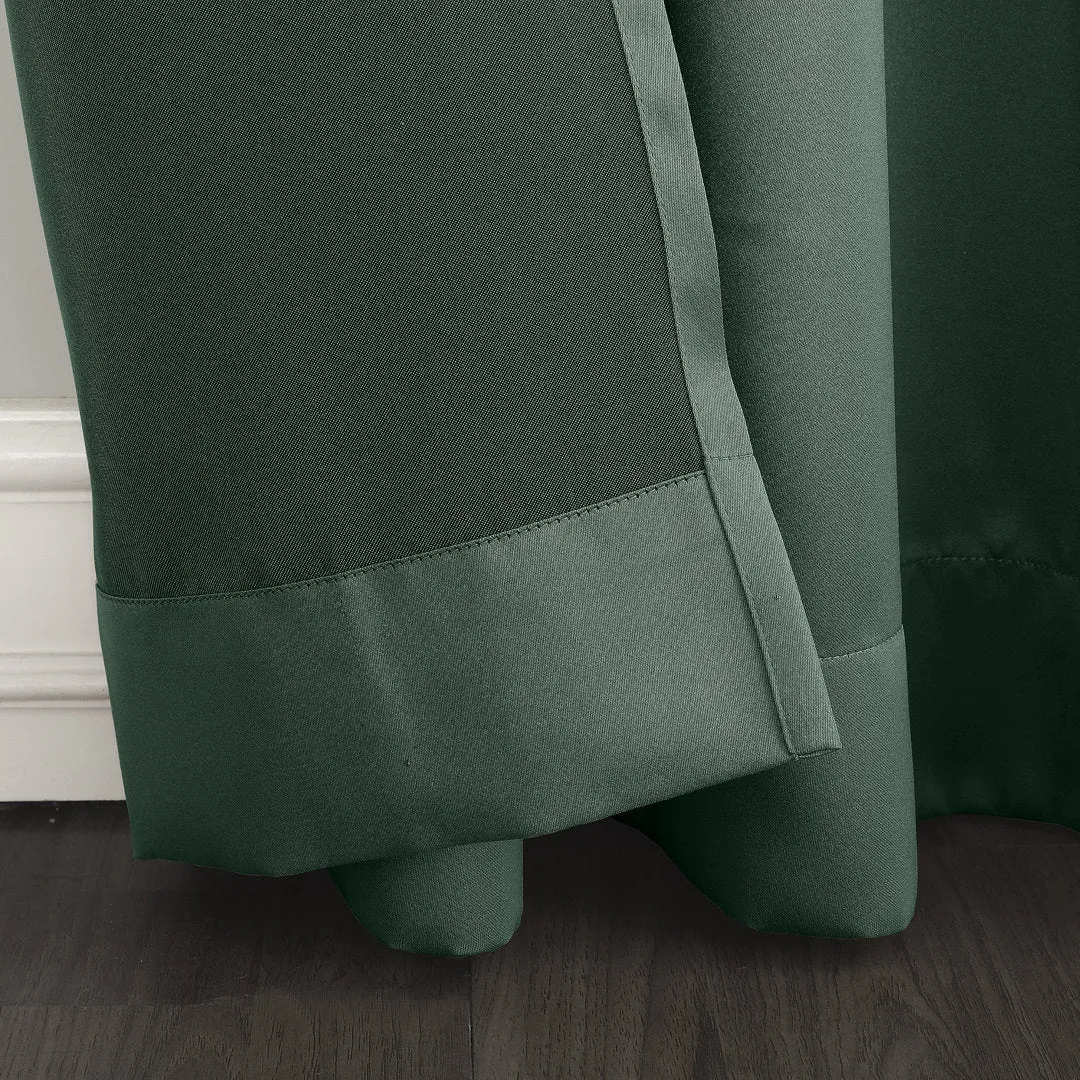 Wayfair Basics Room Darkening Grommet Curtain Panel Wayfair Basics® Curtain Color: Everglade Size per Panel: 54" W x 63" L