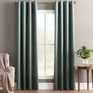 Wayfair Basics Room Darkening Grommet Curtain Panel Wayfair Basics® Curtain Color: Everglade Size per Panel: 54" W x 63" L