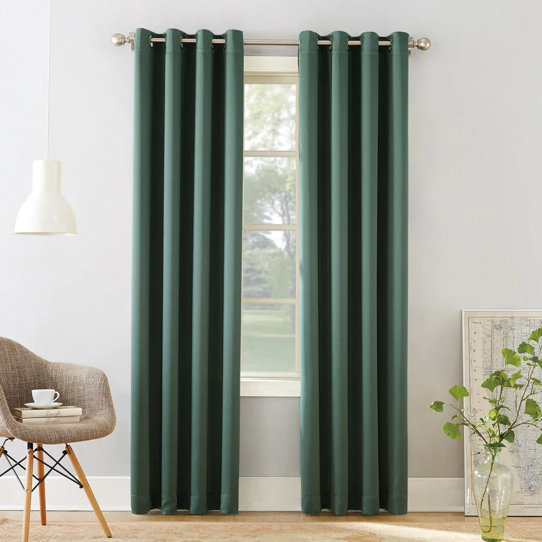 Wayfair Basics Room Darkening Grommet Curtain Panel Wayfair Basics® Curtain Color: Everglade Size per Panel: 54" W x 63" L