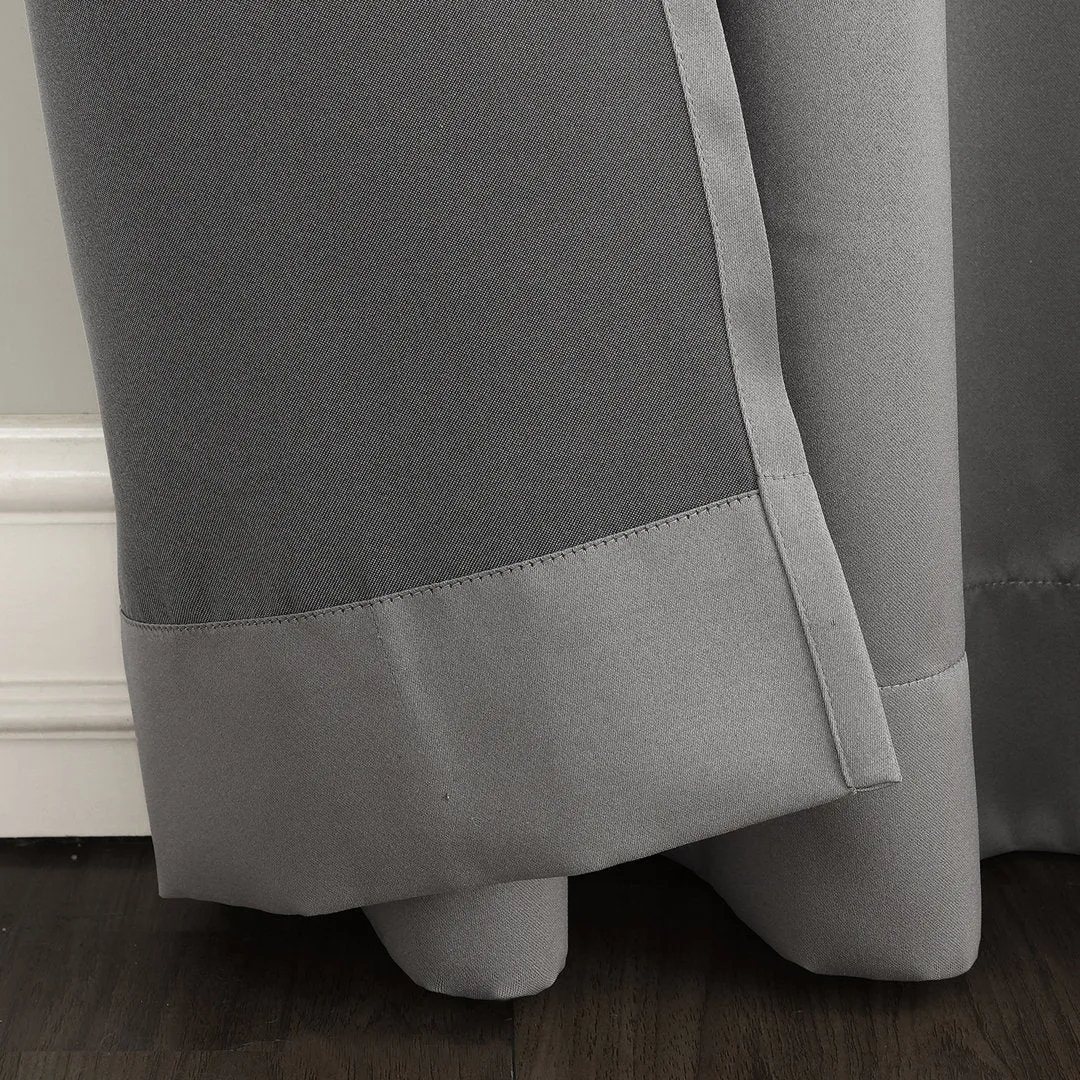 Wayfair Basics Room Darkening Grommet Curtain Panel Wayfair Basics® Curtain Color: Gray Size per Panel: 40" W x 63" L