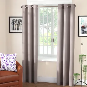 Wayfair Basics Room Darkening Grommet Curtain Panel Wayfair Basics® Curtain Color: Gray Size per Panel: 40" W x 63" L