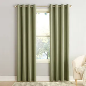 Wayfair Basics Room Darkening Grommet Curtain Panel Wayfair Basics® Curtain Color: Sage Green Size per Panel: 54" W x 95" L