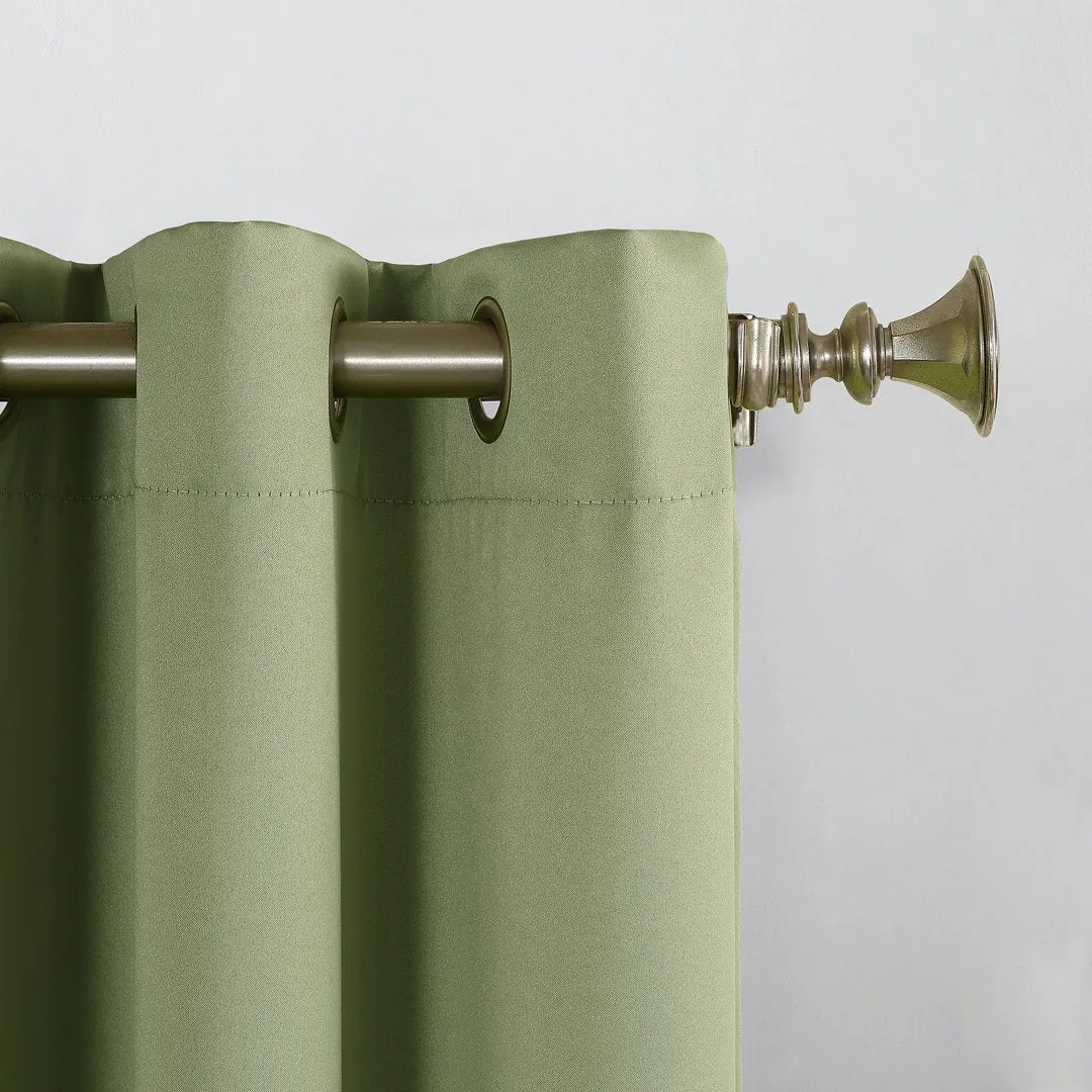 Wayfair Basics Room Darkening Grommet Curtain Panel Wayfair Basics® Curtain Color: Sage Green Size per Panel: 54" W x 95" L