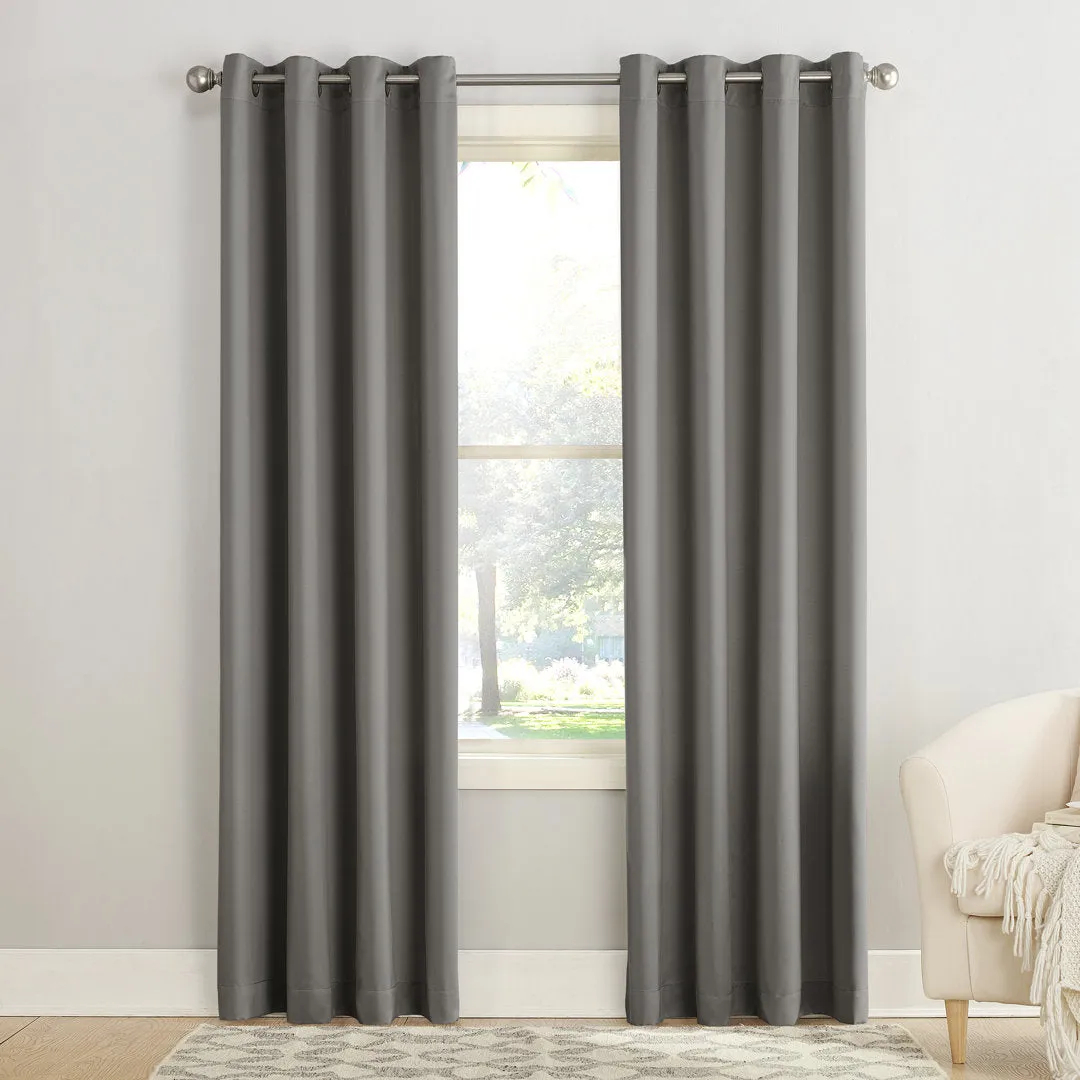 Wayfair Basics Room Darkening Grommet Curtain Panel Wayfair Basics® Curtain Color: Steel Size per Panel: 54" W x 54" L