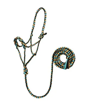 Weaver Leather Braided Rope Halter with 10' Lead