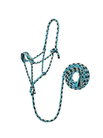 Weaver Leather Braided Rope Halter with 10' Lead