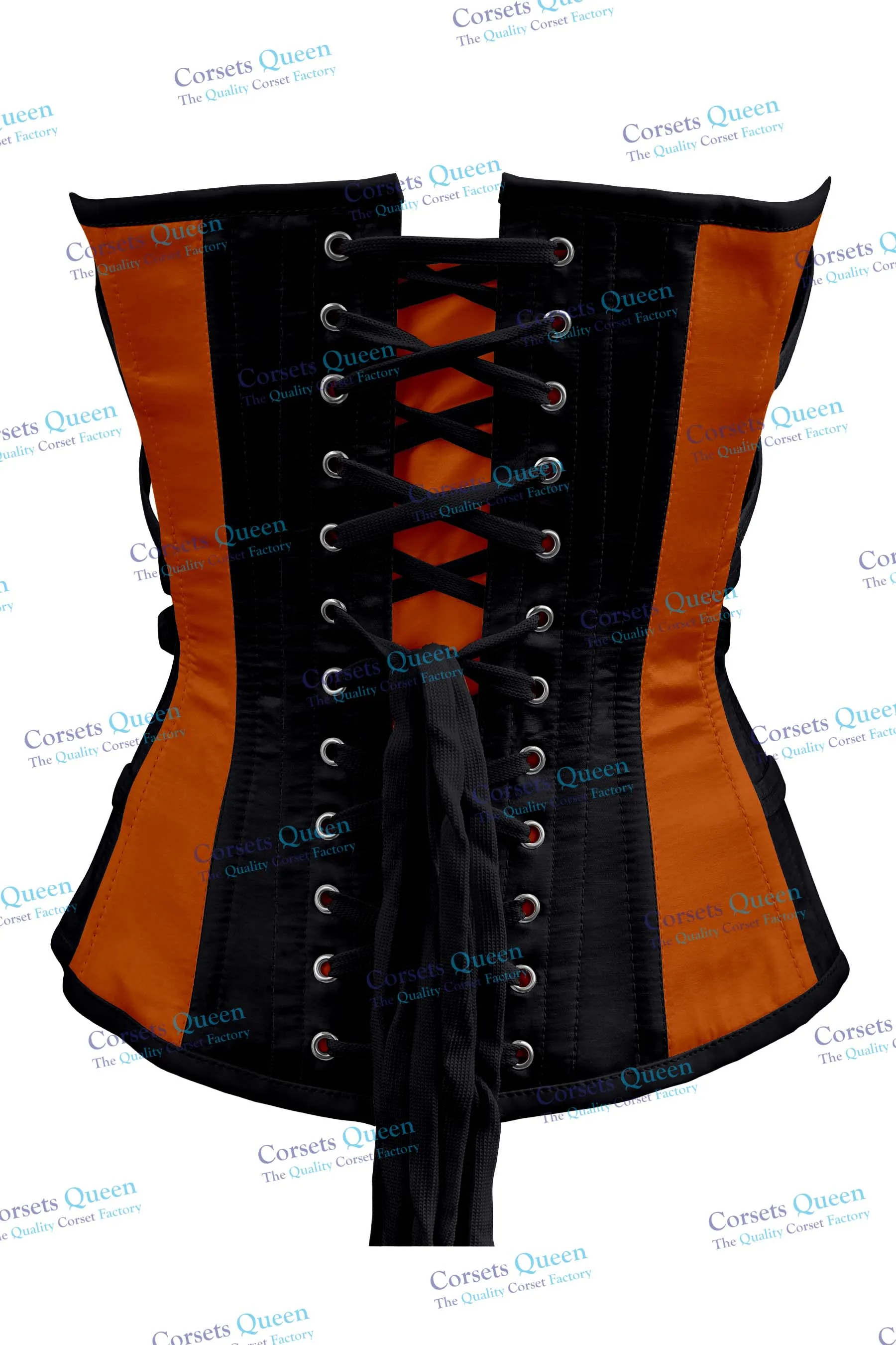 Weavers Satin Overbust Corset With Buckles