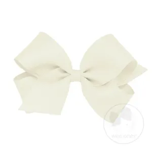 Wee Ones Medium Solid Grosgrain Bow (Plain Wrap)