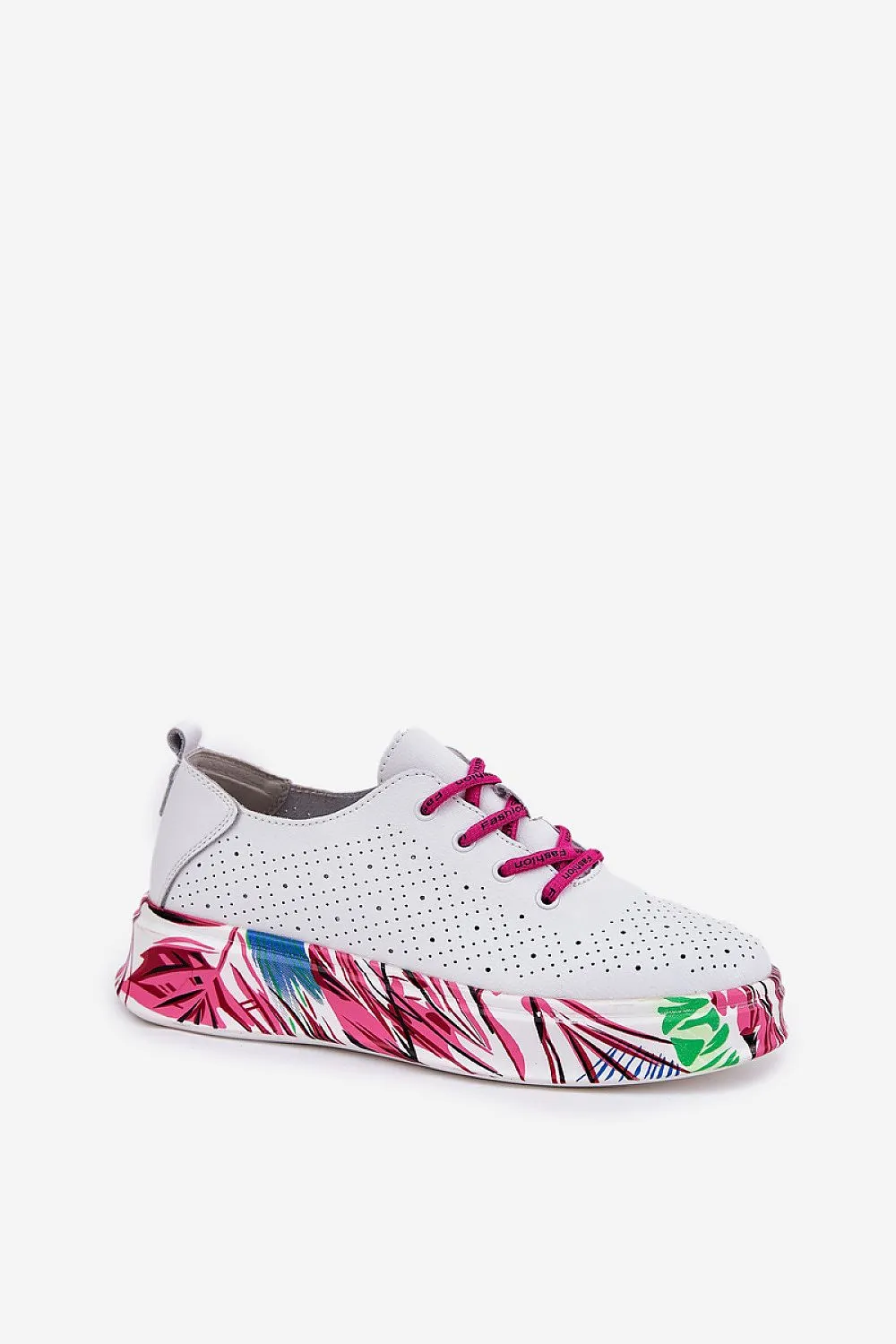 Women natural leather sneakers
