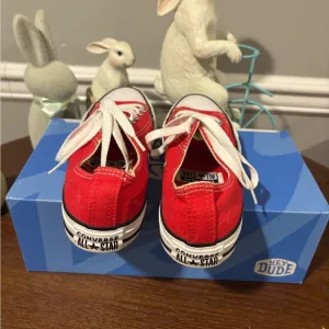 Women's Converse Red Sneakers - Size 6.5 worn 1 day
