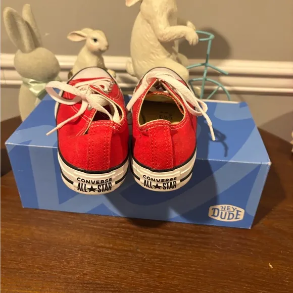 Women's Converse Red Sneakers - Size 6.5 worn 1 day