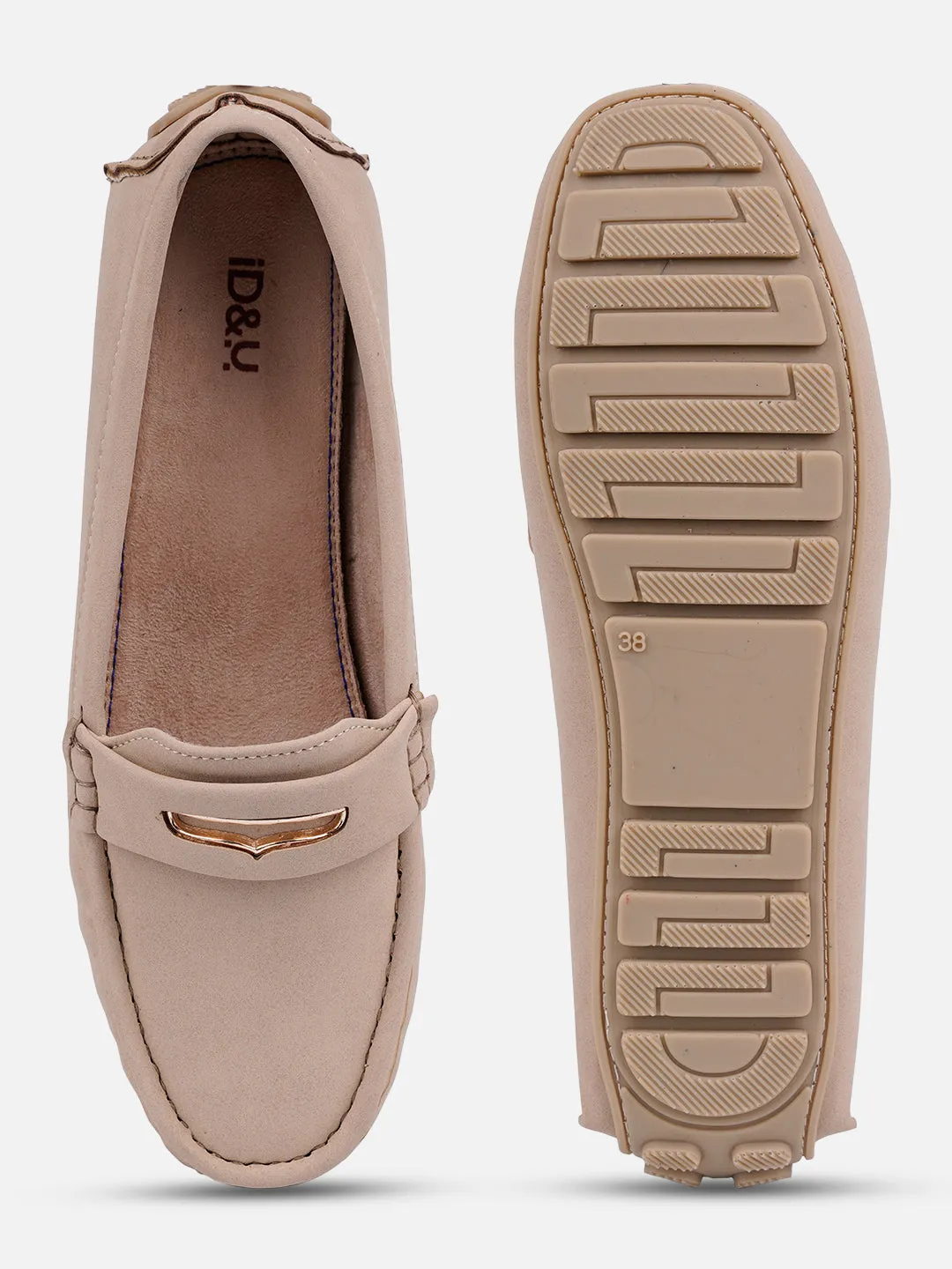 Women's Khaki Soft & Premium Loafers (IU2002)