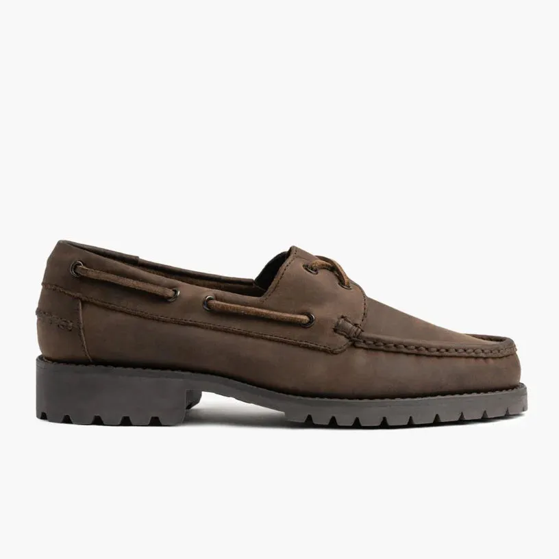 Zampa Brown Suede Boat Shoes