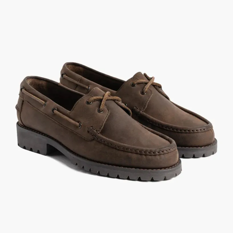 Zampa Brown Suede Boat Shoes